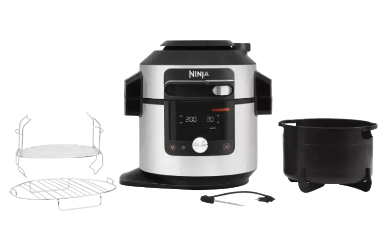 Мультиварка-скороварка Ninja OL750EU Серебристый | Черный