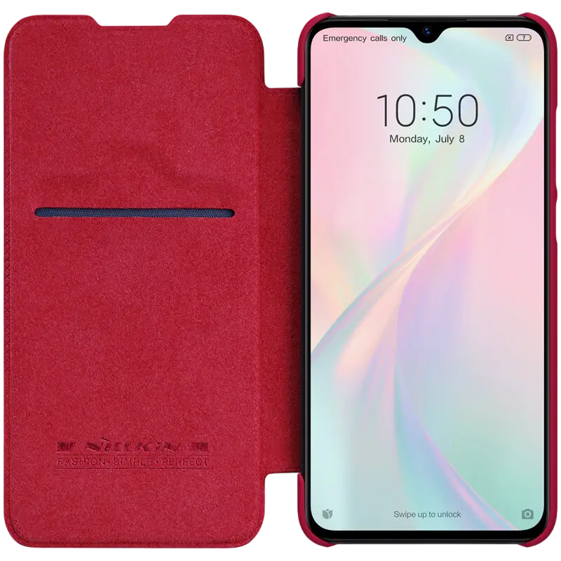 Husă tip carte Nillkin Xiaomi Mi9 Lite/CC9 Qin LC Qin Roșu