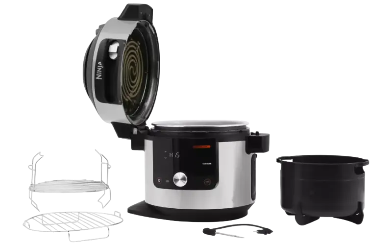 Мультиварка-скороварка Ninja OL750EU Серебристый | Черный
