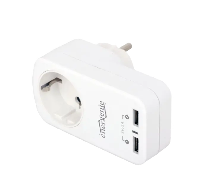 Încărcător Cablexpert EG-ACU2-01-W Alb