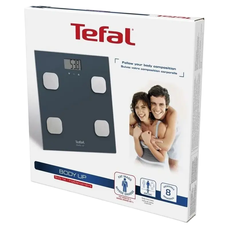Электронные напольные весы Tefal Body Up - BM2520 Серый