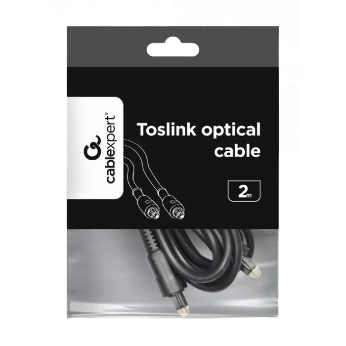 Аудиокабель Cablexpert CC-OPT-2M Черный