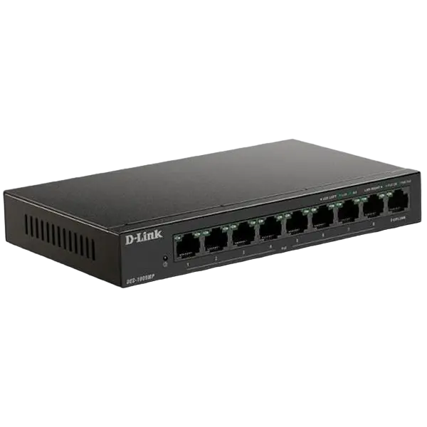 Comutator PoE D-Link DES-1009MP Negru