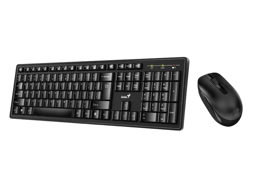 Set Tastatură + Mouse Genius KM-8200 Membrană Negru