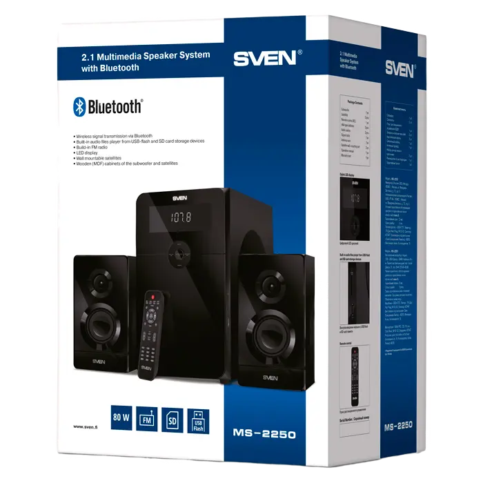 Компьютерные колонки SVEN MS-2250 Черный