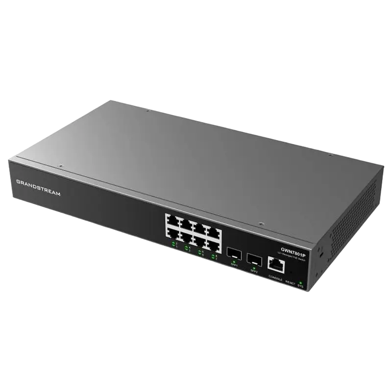 Comutator PoE Grandstream GWN7801P Negru