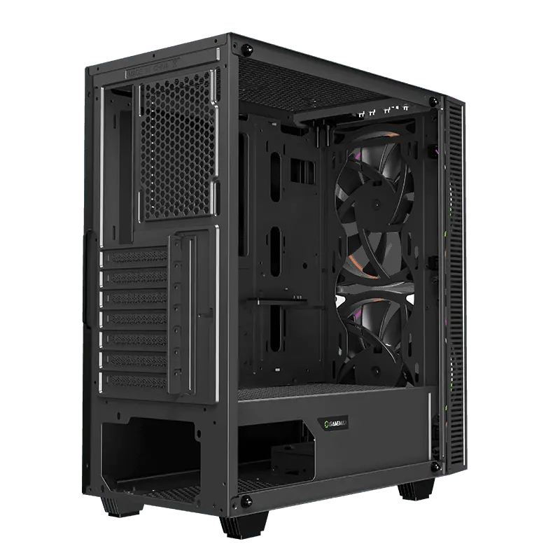 Carcasă PC Gamemax BLACK HOLE Midi-Tower Negru