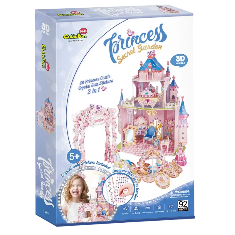 Puzzle 3D CubicFun Princess Secret Garden Roz