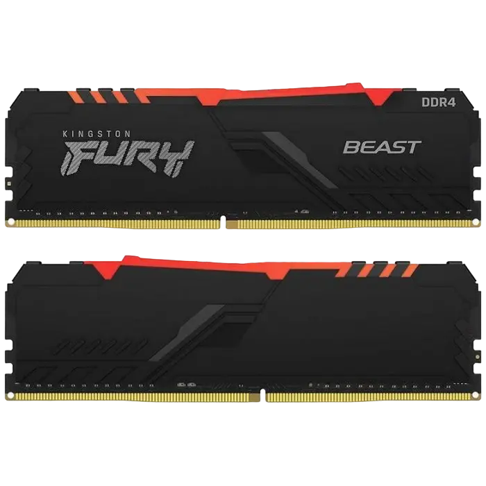 Memorie RAM Kingston FURY Beast RGB FURY Beast 32GB Negru