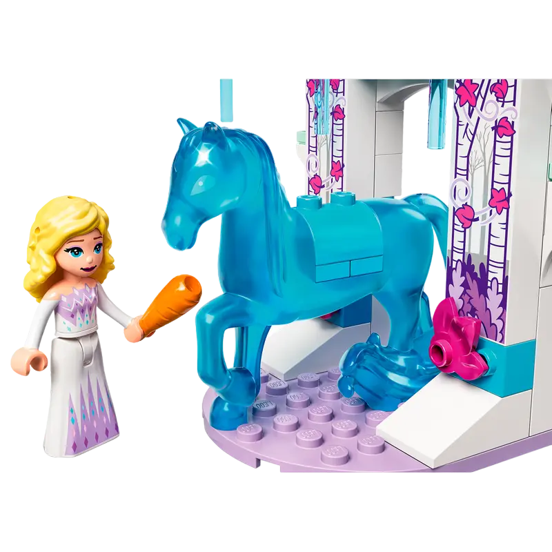 Constructor LEGO Elsa and the Nokk's Ice Stable Albastru