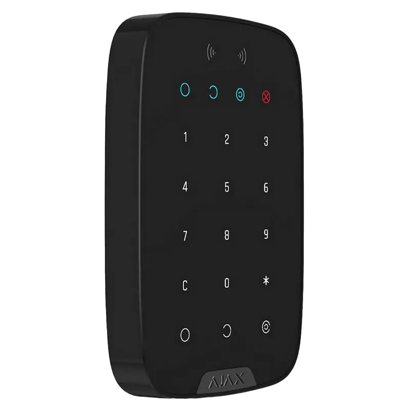 Беспроводная сенсорная клавиатура Ajax KeyPad Plus Черный