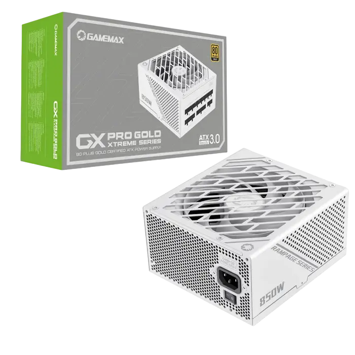 Tip Блок питания для компьютеров Gamemax GX-850 PRO ATX Белый