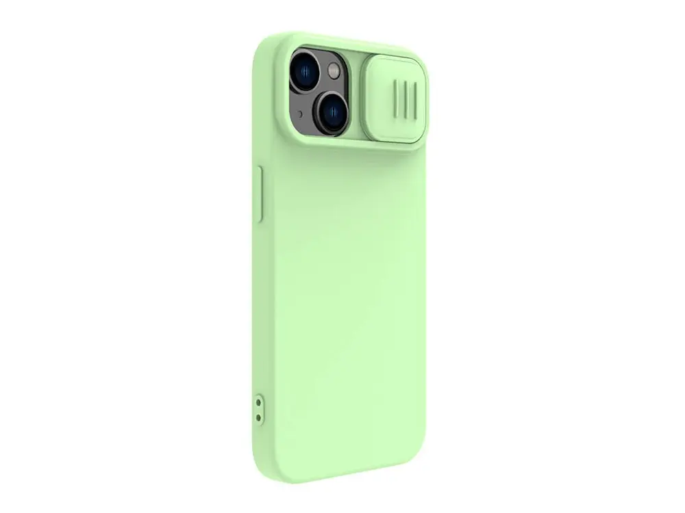 Husă Nillkin Apple iPhone 14 CamShield Silky Silicone Camshield Verde