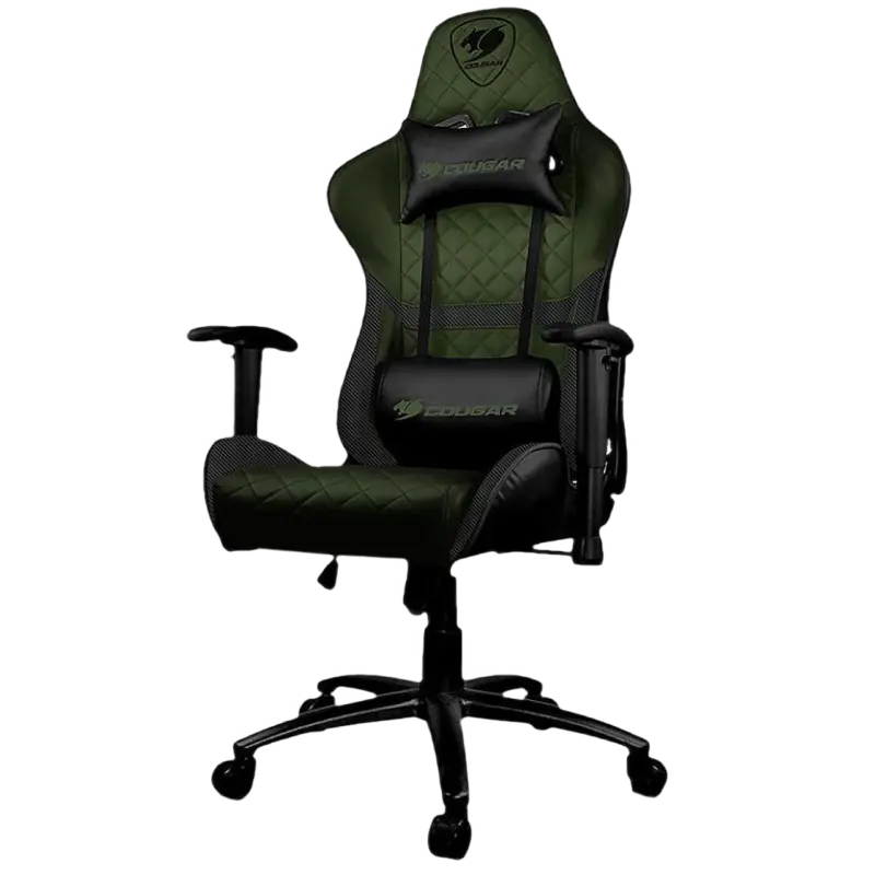 Игровое кресло Cougar Armor One X ПВХ Кожа Черный/Зеленый