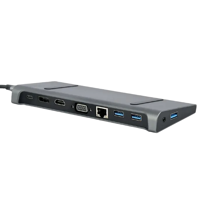 Док-станция Gembird A-CM-COMBO9-02 Серый