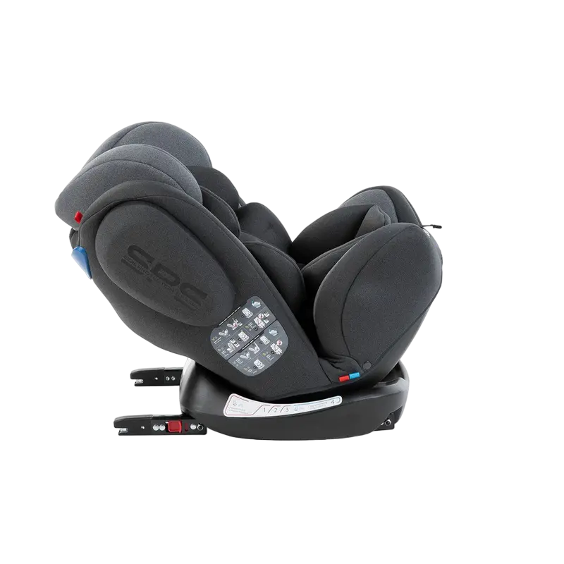 Детское автокресло Kikka Boo 4 Fix DOUBLE ISOFIX Серый