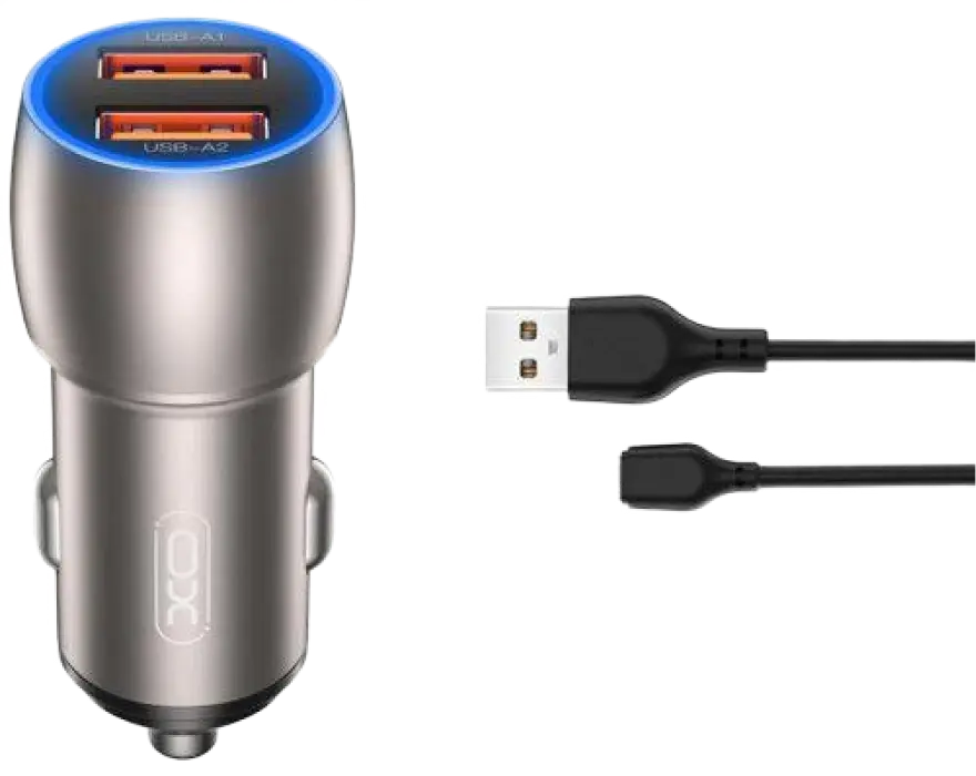 Автомобильное зарядное устройство XO CC52 Серый