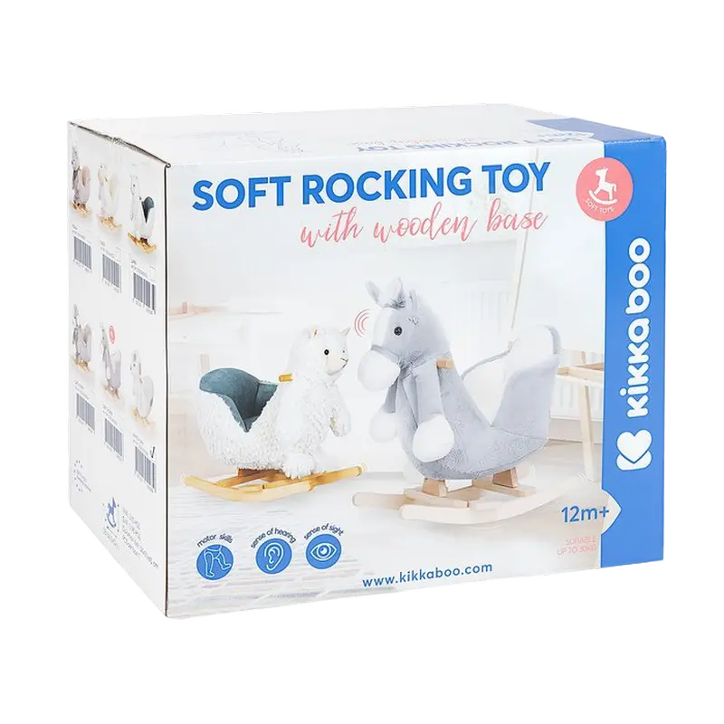 Детское кресло качалка Kikka Boo Horse Серый