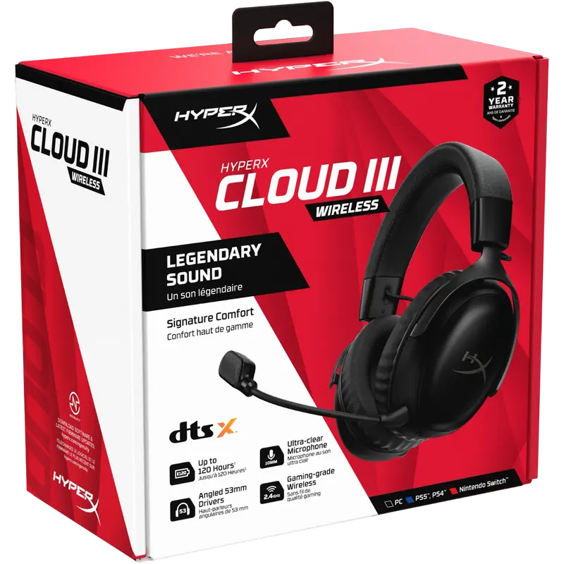 Căști HyperX Cloud III Negru