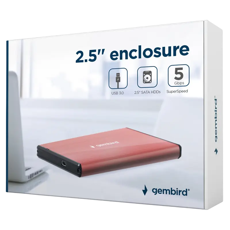 Внешний корпус Gembird EE2-U3S-3-P Розовый