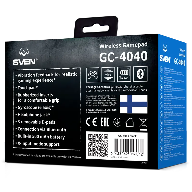 Геймпад SVEN GC-4040 Черный | Красный