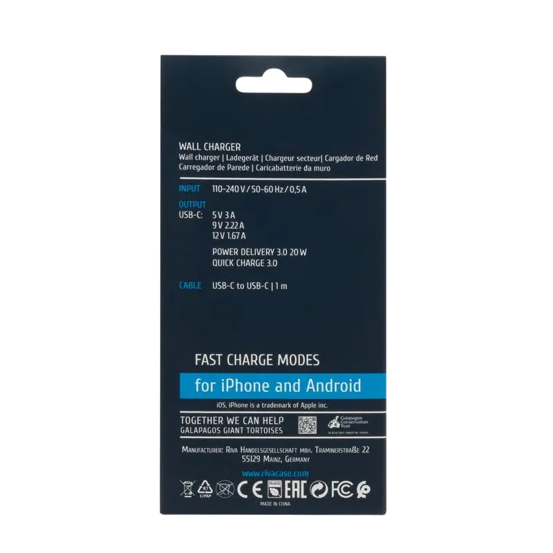 Încărcător Rivacase PS4101 WD4 Alb