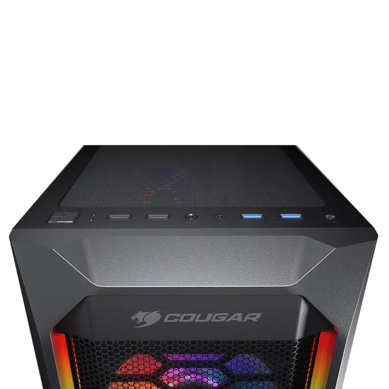 Carcasă PC Cougar MX410-G RGB Midi-Tower Negru