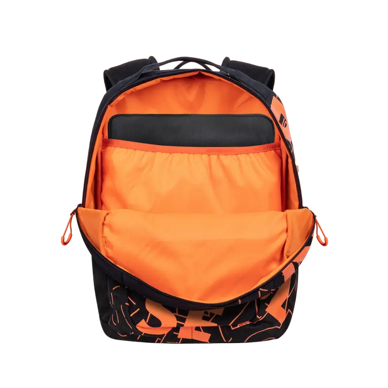 Rucsac zilnic Rivacase Heide Negru/Portocaliu