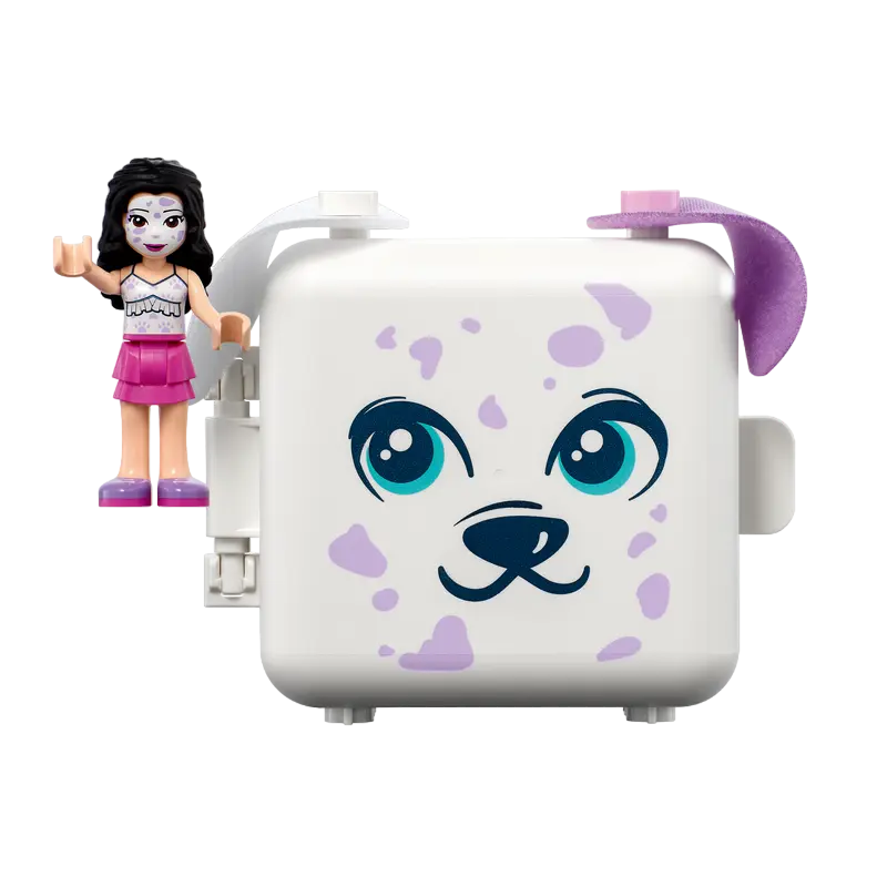Constructor LEGO Emma's Dalmatian Cube Alb