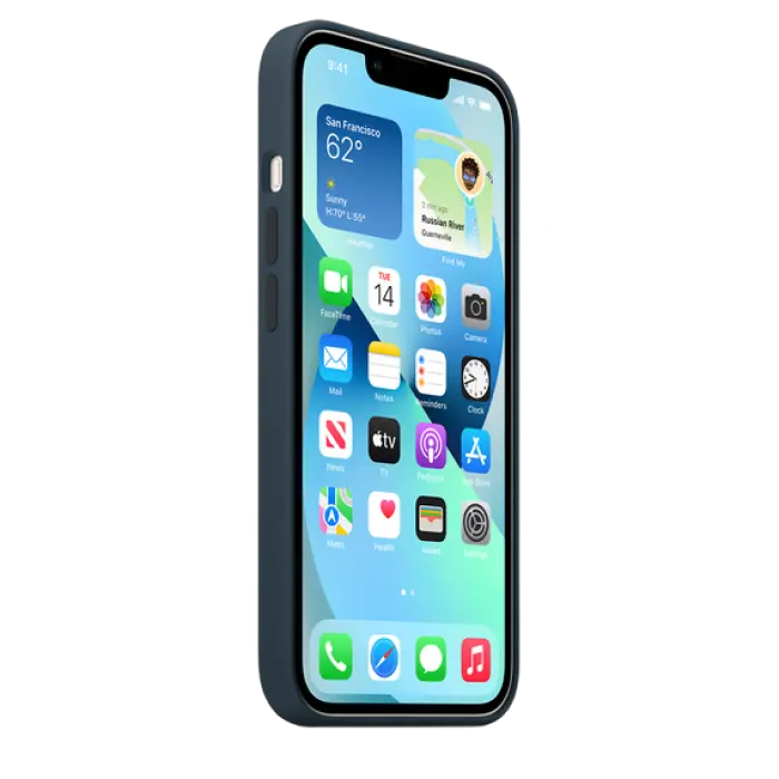 Чехол Apple iPhone 13 Silicone Case MagSafe A2706 Силиконовый Чехол Синий