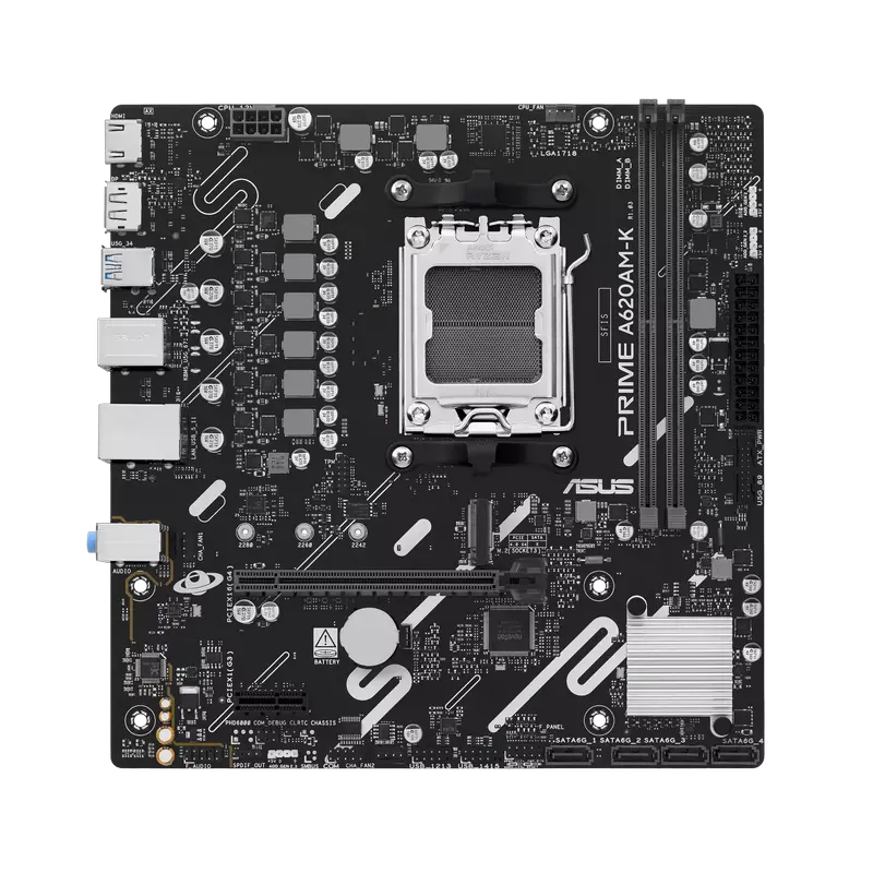 Материнская плата ASUS PRIME A620AM-K AM5 Micro-ATX