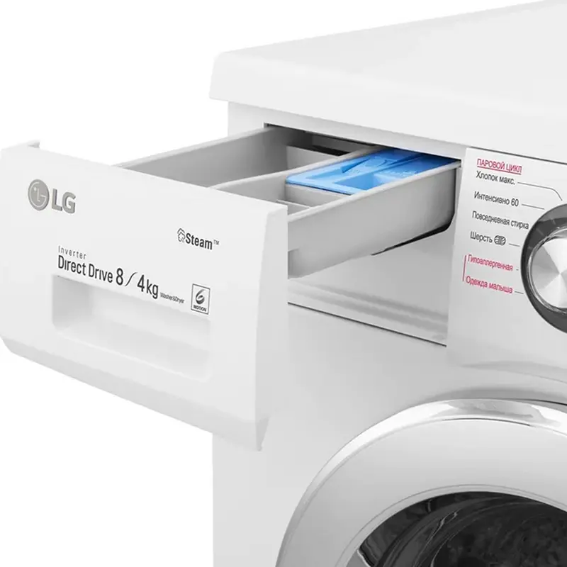 Mașină de spălat cu uscător LG F1496ADS3 Alb