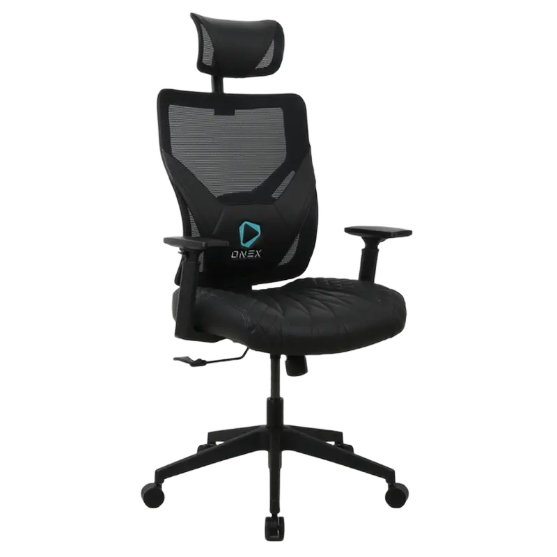 Игровое кресло ONEX GE300 ПВХ Кожа Чёрный