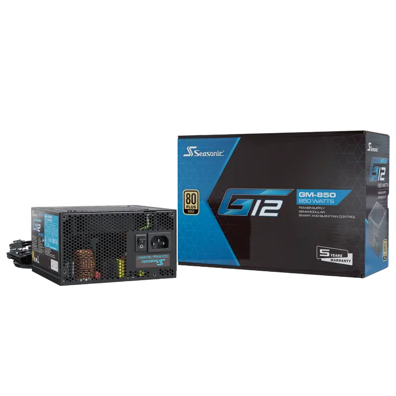 Tip Блок питания для компьютеров Seasonic G12 GM-850 ATX Черный