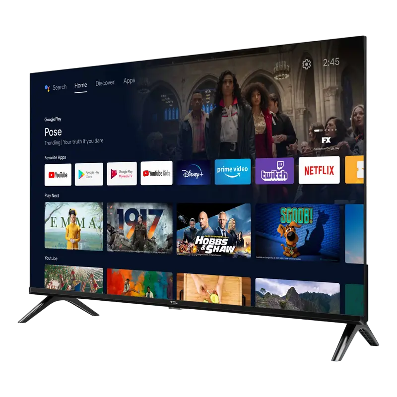 32" LED SMART Телевизор TCL 32S5400A Черный