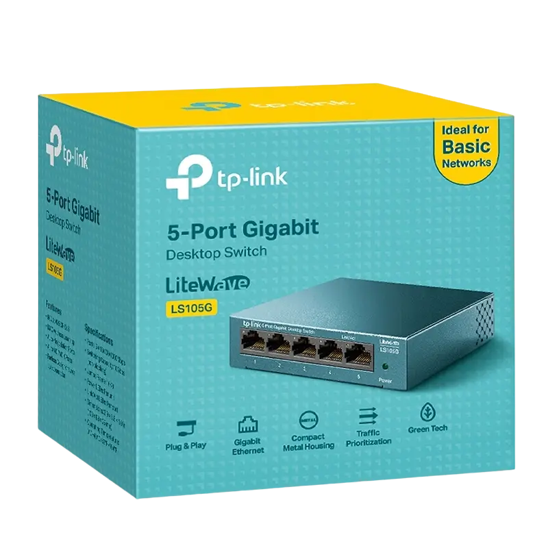 Сетевой коммутатор TP-LINK LS105G Синий