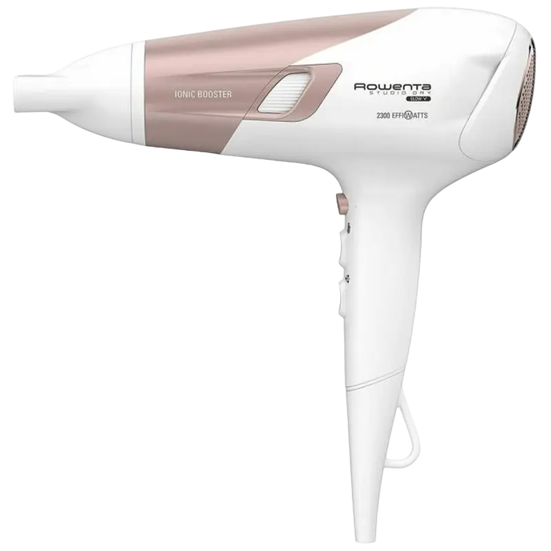 Фен Rowenta Studio Dry Glow Белый | Розовый