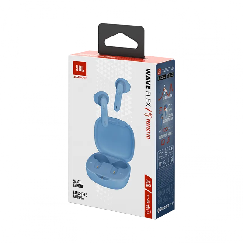 Наушники JBL. Wave Flex Синий