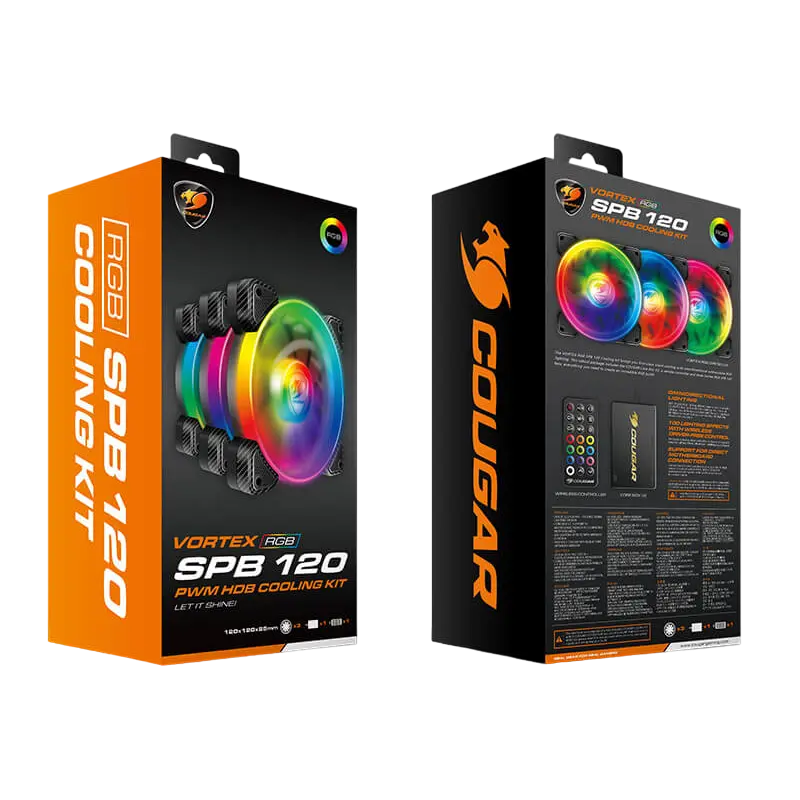 Вентилятор для ПК Cougar Vortex RGB SPB 120 120 мм