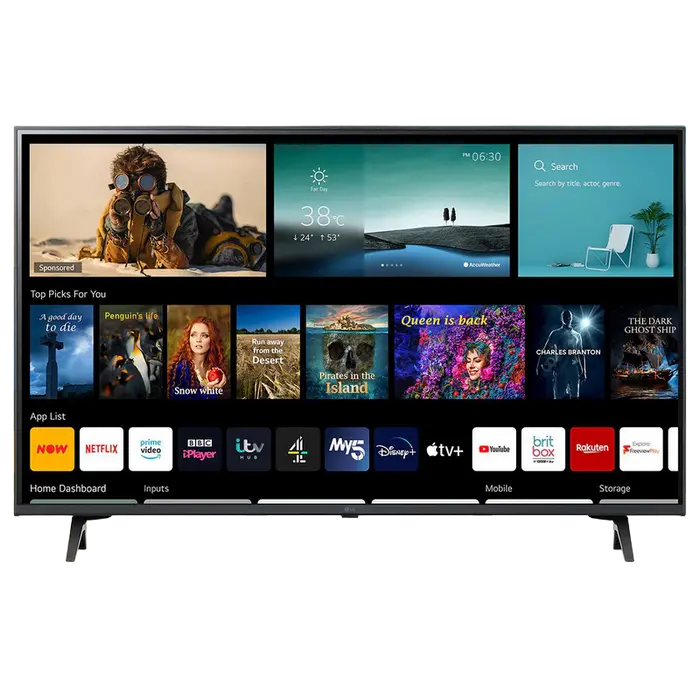 43" LED SMART Телевизор LG 43UP77006LB Черный