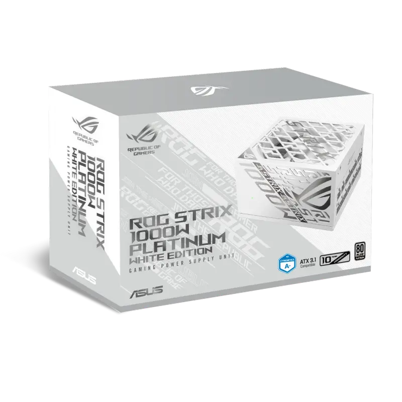 Tip Блок питания для компьютеров ASUS ROG Strix 1000W Platinum ATX Белый