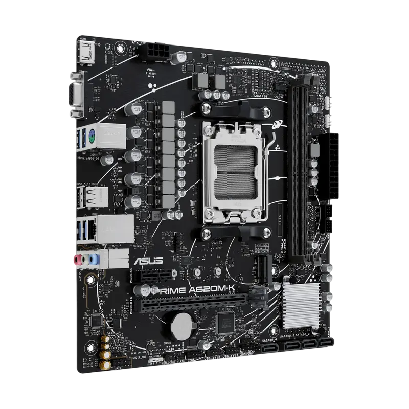 Материнская плата ASUS PRIME A620M-K AM5 Micro-ATX