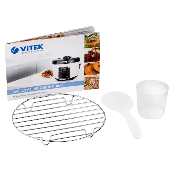 Мультиварка VITEK VT-4281 Нержавеющая сталь | Белый