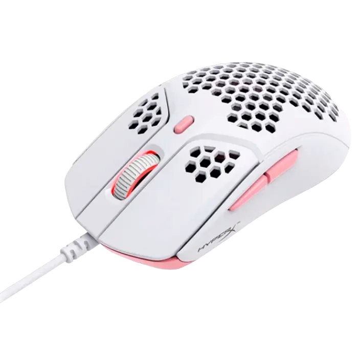 Игровая мышь HyperX Pulsefire Haste Проводное Белый/Розовый