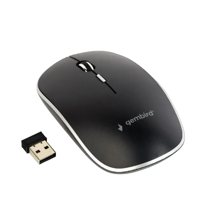 Беcпроводная мышь Gembird MUSW-4B-02 Беспроводное Чёрный