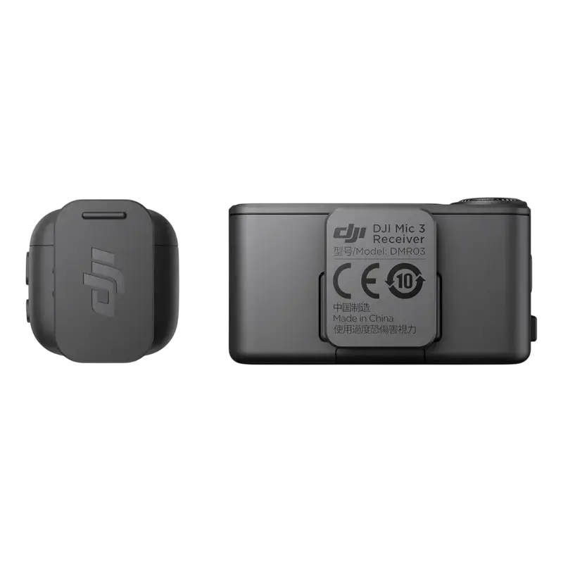 Портативный записывающий микрофон DJI Mic 3 (1 TX + 1 RX) Беспроводной Черный