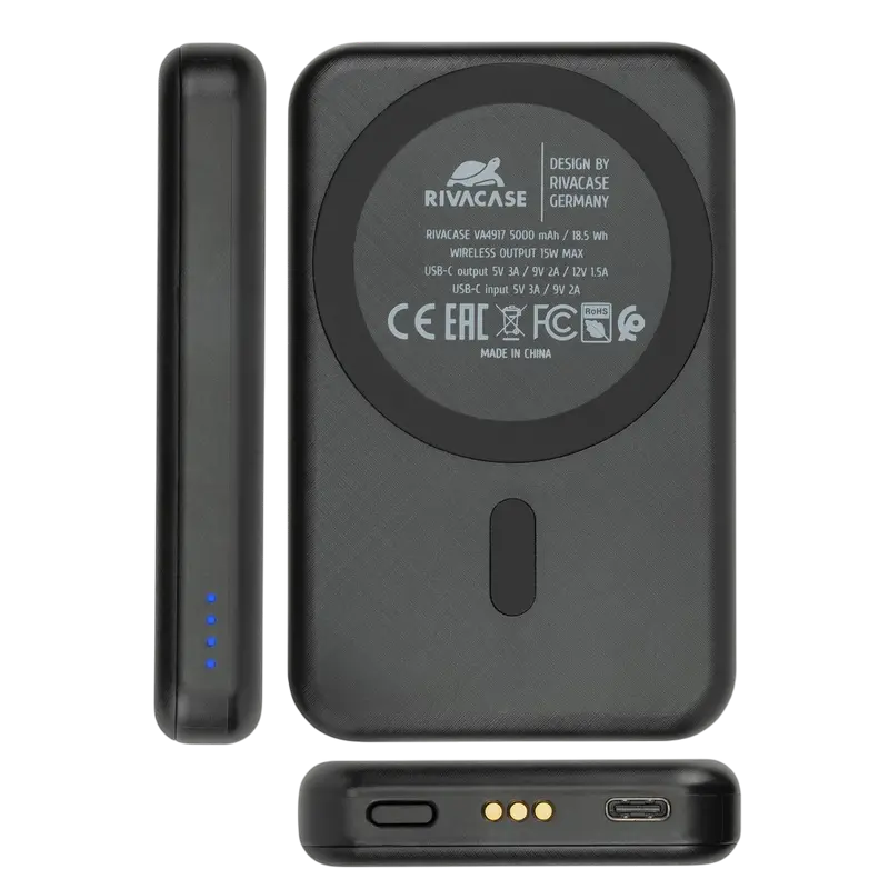 Портативное зарядное устройство Rivacase VA4917 Черный