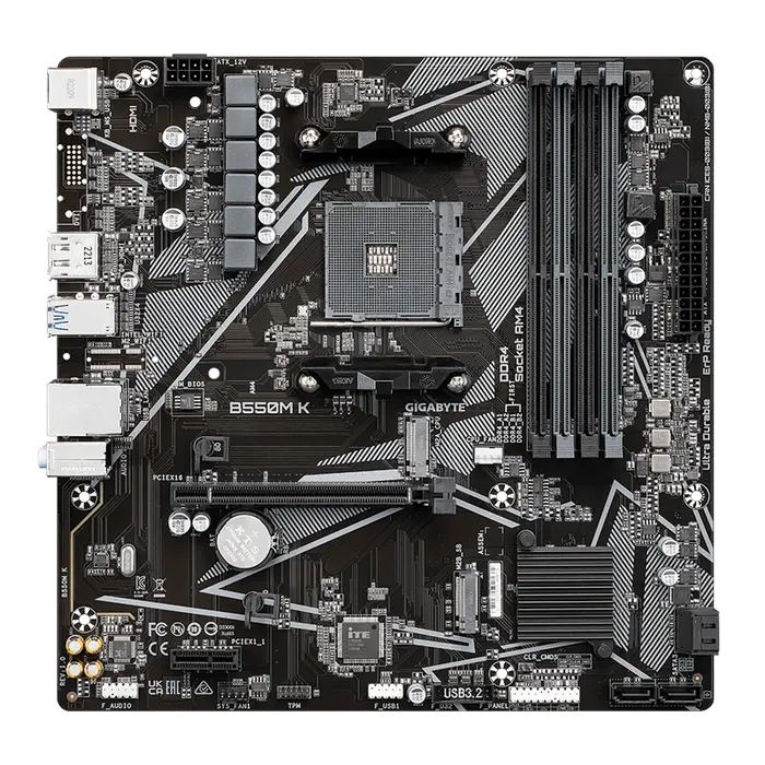 Материнская плата Gigabyte B550M K AM4 Micro-ATX