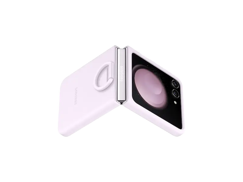 Husă Samsung Galaxy Z Flip 5 Silicone Case with Ring Lavanda