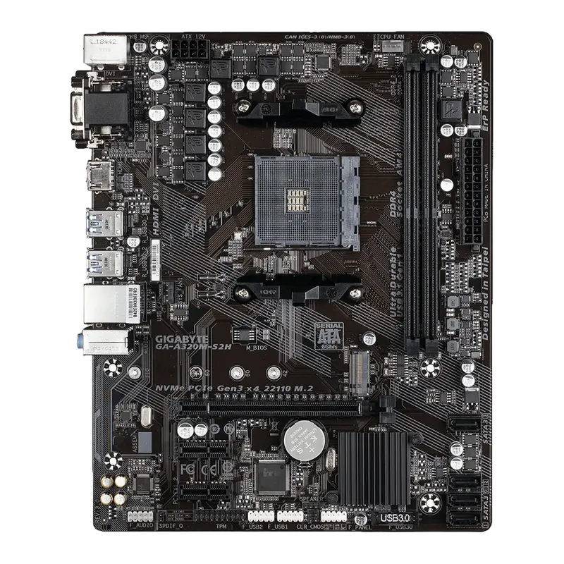 Материнская плата Gigabyte GA-A320M-S2H 1.1-3.0 AM4 Micro-ATX